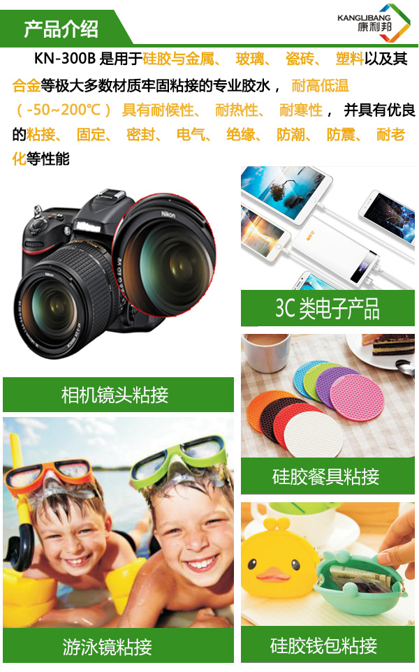 高性能硅酮密封膠水KN-300B產品介紹