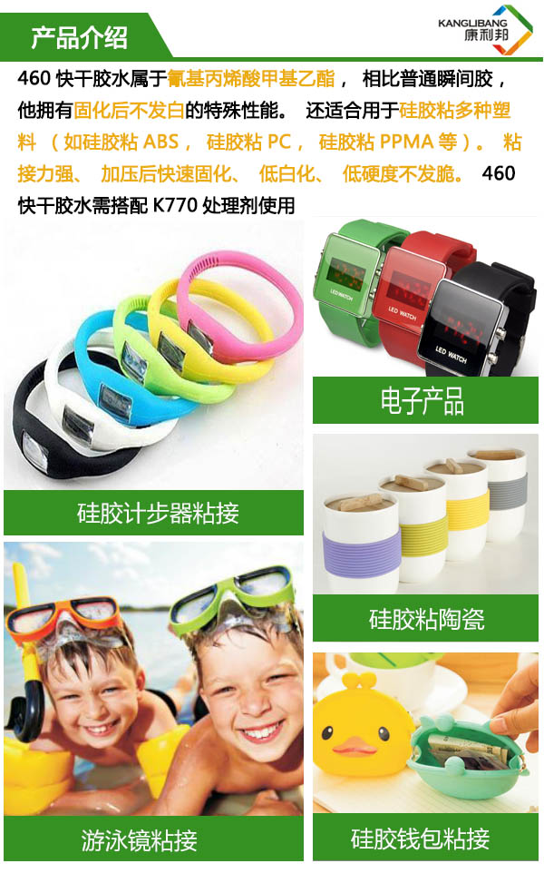 低白化快干膠水460產品介紹