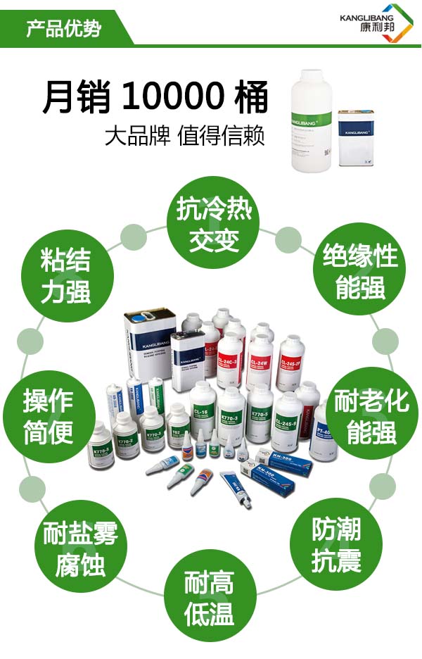 加熱快速固化硅膠粘硅膠膠水KL-301AB產品優勢